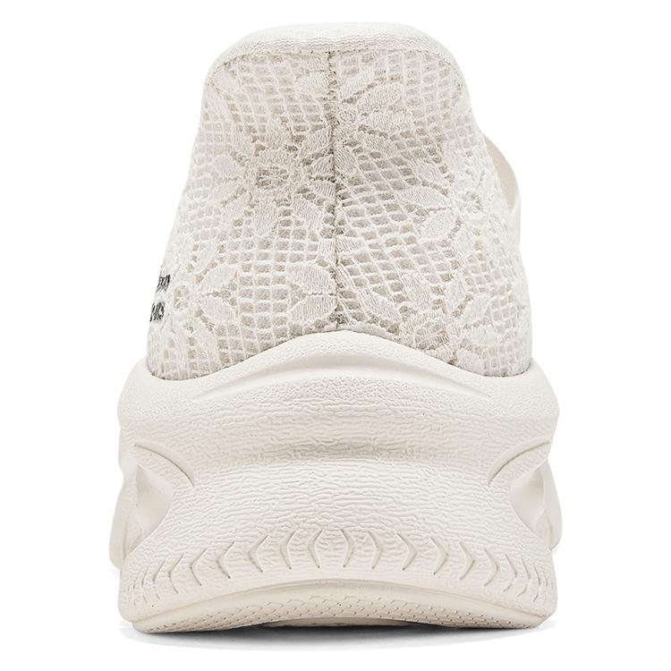 Skechers Modern DLux Slip-On Shoes Soft Comfortable Breathable Ballet Flats Platform Mary Jane Women Sneaker White 159286-OFWT