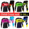 Conjunto de equipamentos de motocross para crianças 4 5 6 7 8 9 10 11 12 13 anos Juventude criança Motocicleta menino menina Jersey Pant Kits corrida terno Off-road Enduro MX MTB