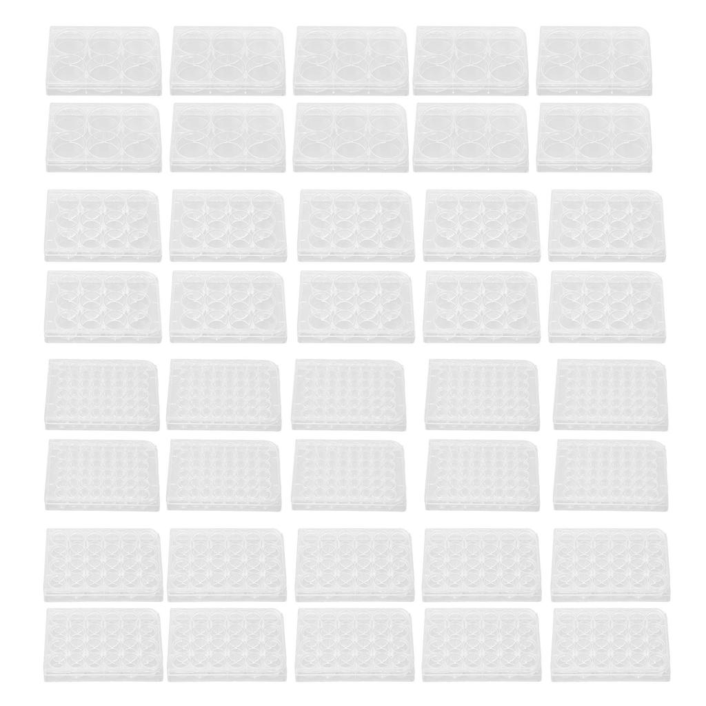 10 bucăți placă de cultură cu grosime uniformă, foarte transparentă, placă de cultură a țesuturilor cu capac pentru laborator