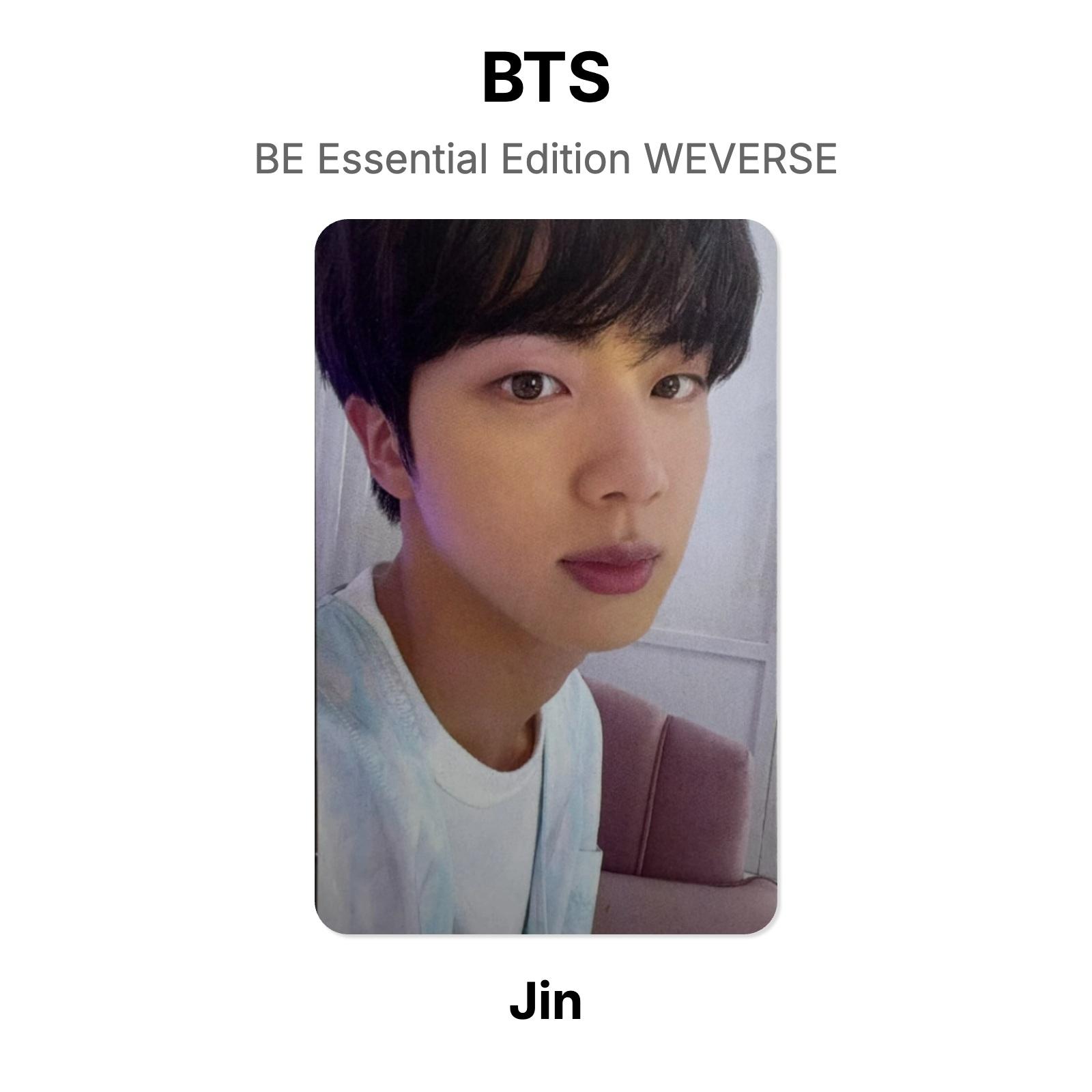 BTS BE Essential Edition WEVERSE Official Photocard Jin 02