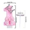 1pc Number Cake Candle Pink Glitter Birthday Candle 0-9 3D Number Candle Cake Topper Birthday Party Cake Decor