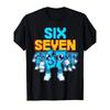European Sizes Fun Italian "Brain Open" Game Meme T-Shirt - 67 Number Print Casual Short-Sleeved Crew Neck Shirt, Italian Slogan Design