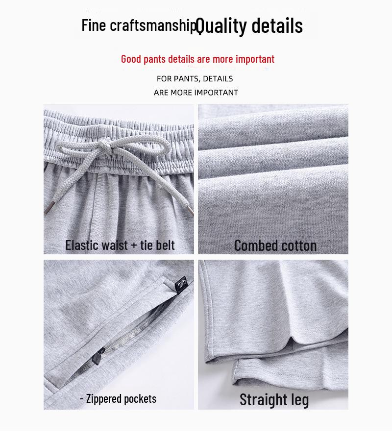 Herren Übergröße Locker Geschnittene Sporthose - Winter Samt, Gerader Schnitt, Freizeitkleidung