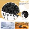 150Pcs Nylon Universal Cable Tie Buckle, Push Mount Cable Zip Tie With Car Wire Loom Routing Clips, Universal Compatible With GM Ford Trucks Cars