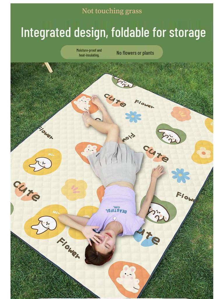 Waterproof Outdoor Picnic & Camping Mat: Thick, Moisture-Proof, Portable Lawn Cushion