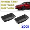 Under Seat Storage Box Organizer for Tesla Model Y Juniper 2025 Center Console Washable Underseat Storage Hidden Box Accessories