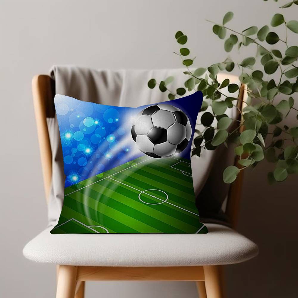 Football Print Cushion Cover Decorative Pillow Sofa Home Decor Case Pillow Cases