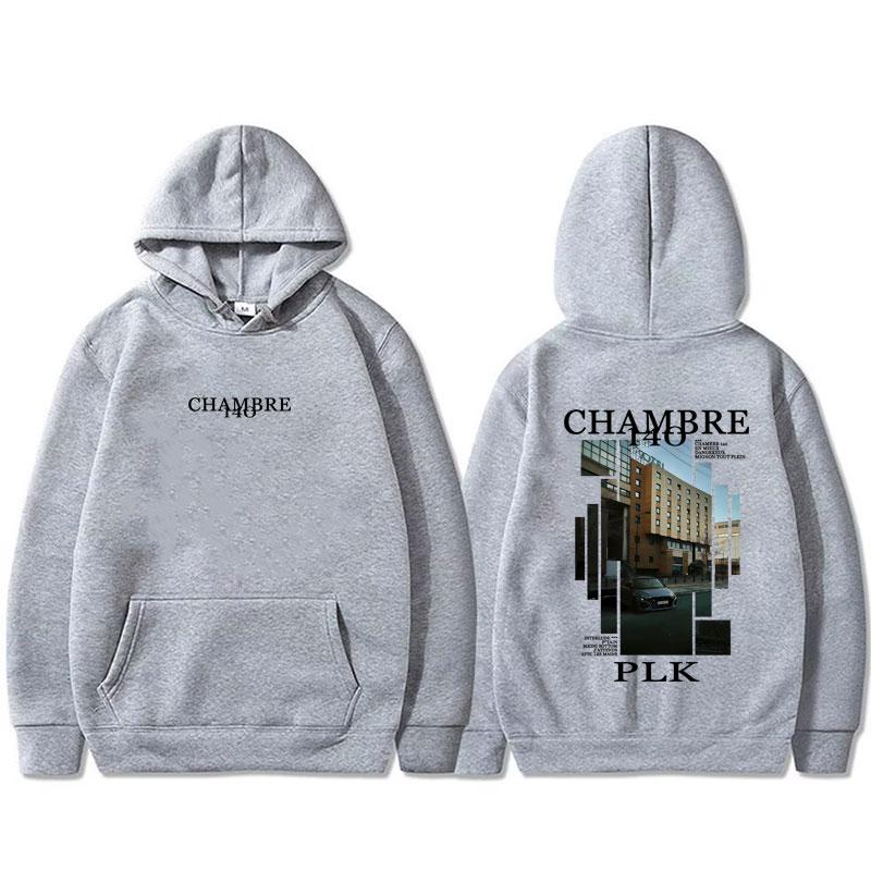 

Rapper PLK Chambre 140 Album Graphic Hoodie Men Women Hip Hop Fashion Pop Music Streetwear Male Vintage Casual Fleece Hoodies XL