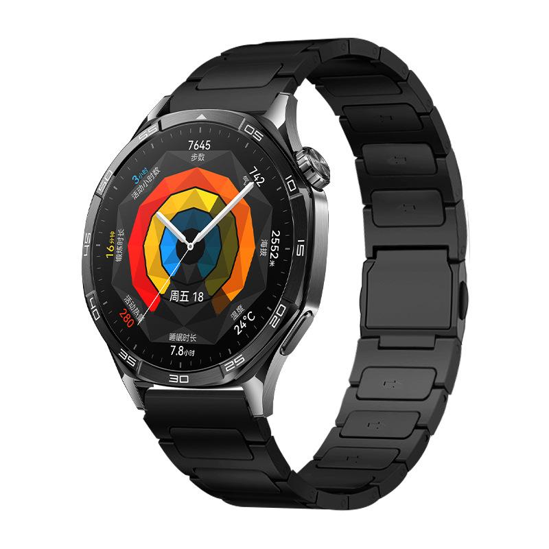22mm Titanium Strap for Huawei Watch 5 GT6/5 Pro GT6/5 46mm Universal Bussiness Titanium Magnetic Wrist Band for Huawei GT6 5