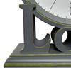 Fashionable Love Letter Plastic Bedroom Desk Clock with Quiet Operate Battery Operated No Ticking Bedside Table Clock