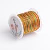 Three Fish Iridescent Gold & Jade Tassel Weaving Line (3/6/9 strands) for DIY Handmade Crafts