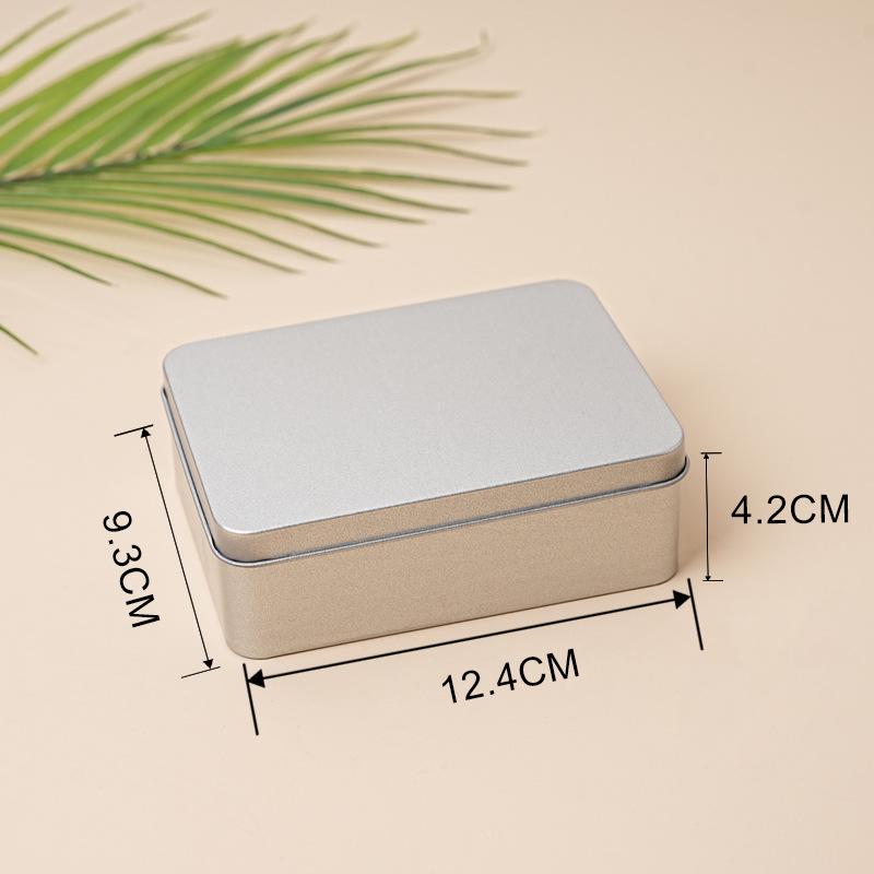 Portable Mini Metal Storage Tin Can Jewelry Keys Coins White Tea Wedding Candy Gift Organizer
