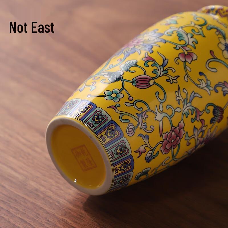 Neue chinesische Stil Emaille Keramik Blumenvase