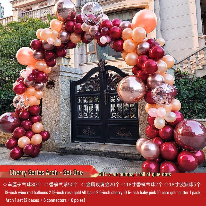 Wedding Balloon Arch Set - Rustic Gate Décor for Hotel Banquets and Engagements