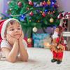 Weihnachtsmann Weihnachten Xmas Niedliche Stehpuppe Leichte Polyesterfaser Dekoration für Zuhause Weihnachtsmann Dekorative Figur