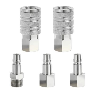 5pcs 300PSI Air Hose Quick Connect Fittings 1/2in NPT Pneumatic Tool Adapter Pneumatic Tools