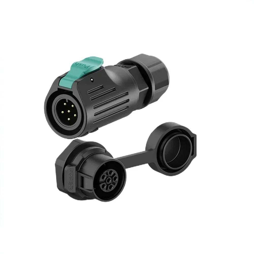 EW-LP12 Industrial Waterproof IP68 2Pin 3Pin 4Pin 5Pin Quick Plugging Aviation M12 Connector 6Pin 7Pin 8Pin Solder Plug Socket