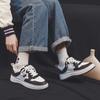 Black and White Bread Board Shoes Spring New Platform Shoes High-Grade Color Matching Women's Shoes
