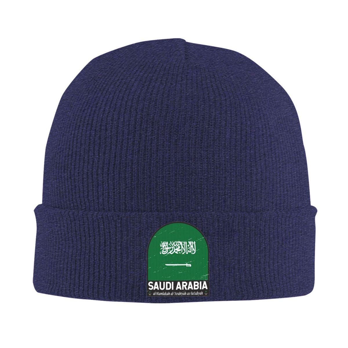 

Saudi Arabia Flag Warm Knitted Cap Fashion Bonnet Hat Autumn Winter Outdoor Beanies Hats for Men Women Adult One Size