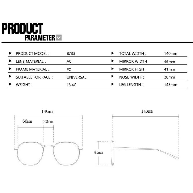 Women's Student Commuter Travel Glasses Anti-Blue Light Fashion Personality Retro Artistic Classic Oval Plain Glasses