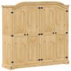 VidaXL Wardrobe Corona 194x52x186 Cm Solid Pine Wood, Storage Cabinet, Wardrobe Organizer, Closet, 4012162