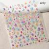 Laser Sliver Star Ocean Dolphin Whale Shoal of Fish Bubbles Sea Marine Organisms Nail Art Sticker Self Adhesive Manicure Decal