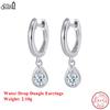 Effie Queen 925 Sterling Silber Hängeohrringe Mit AAAA Funkelnder Ovaler Zirkonia Dekoration Ohrschmuck Feines Geschenk APE50
