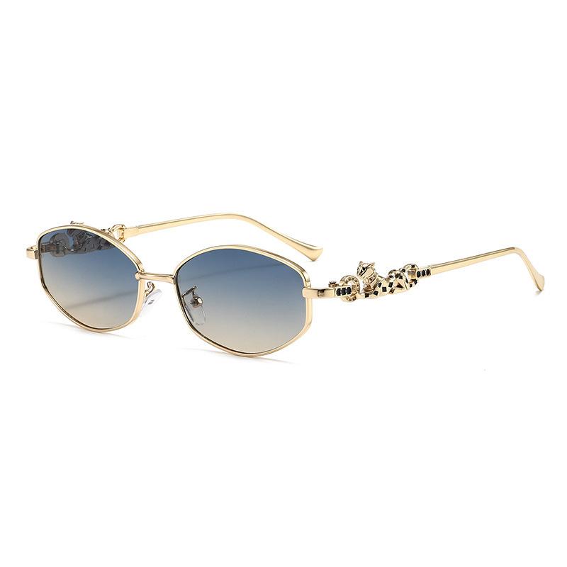 Fashion new retro plain sunglasses personalized versatile street shot UV protection sunglasses trendy women's glasses