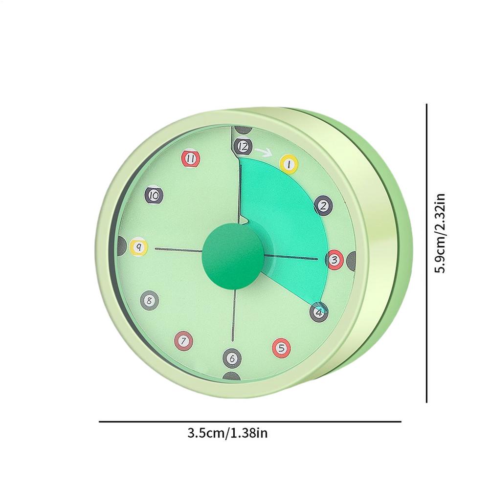 

60-Minute Visual Timer, Wind Up Mechanical Time Tool with 72 Decibel, Work School Classroom Desk Management Supplies зелений