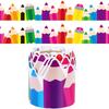 Bright Pencil Patterns Colorful Decoration Borders Pencil Vibrant Displays Pencil Classroom Announcement Schools