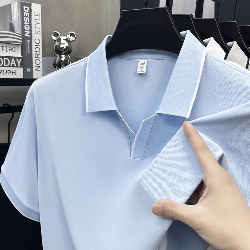 Summer Men s Short Sleevepolo Sea Breathable Casual Versatile T-Shirt Top M