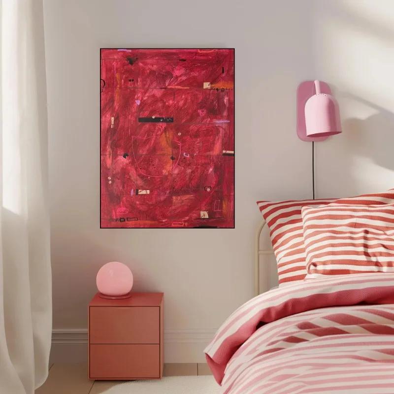 Pôster Original Série Abstrata Impressão Tela Arte Imagens Casa Para Sala de Estar e Quarto Parede Decoração Moderna