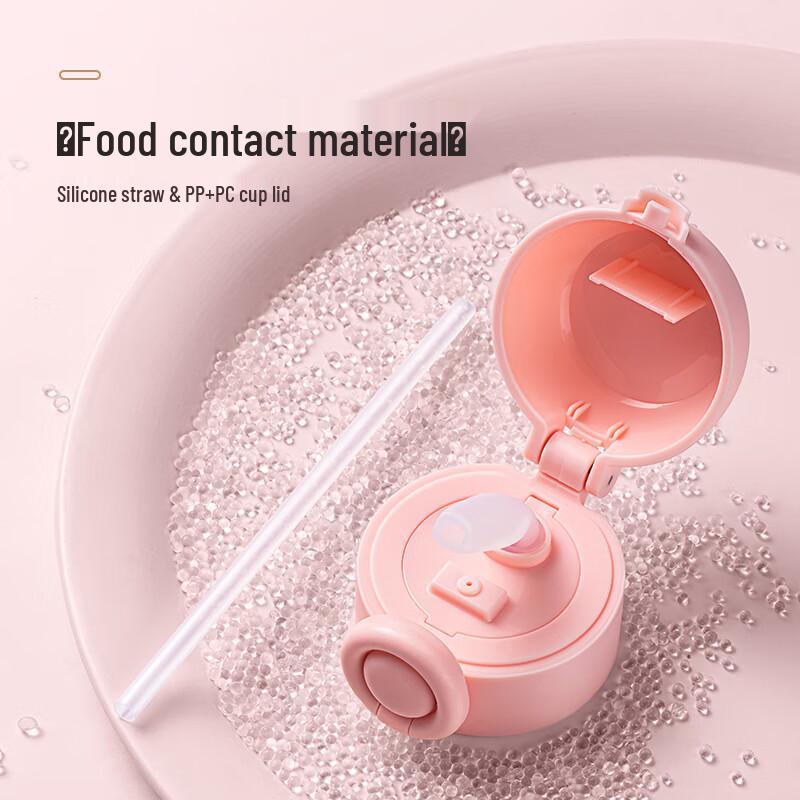 FGA Tragbare Isolierte Trinkflasche aus 316 Edelstahl mit Strohhalm