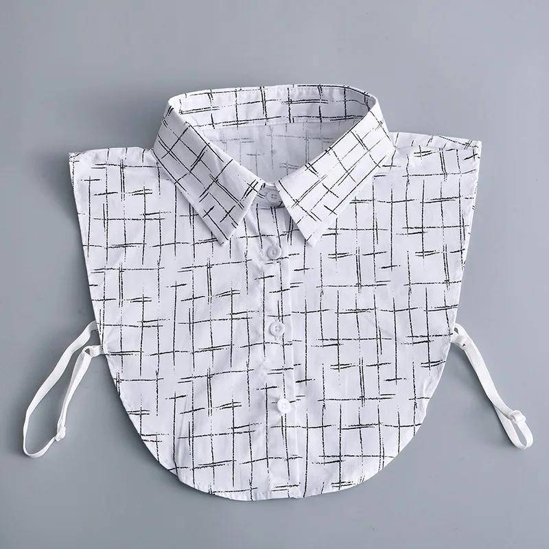 Detachable Collar for Women's Shirt Vintage Shirt Fake Collar Sweater Blouse Tops False Collar Female Half Shirt Fuax Cols