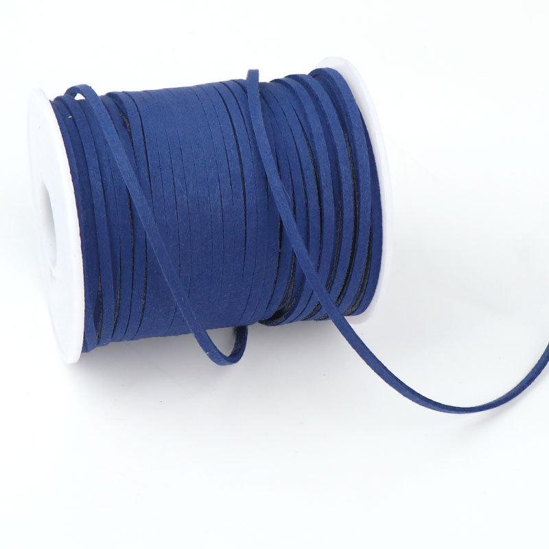 2mm Faux Leather Cord for Flower Bouquet Wrapping - Velvet Gift Ribbon for Florist DIY Projects, Large Roll