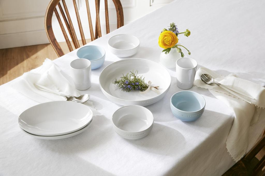 LE CREUSET Pair Short Tumbler 210 Ml White Luster