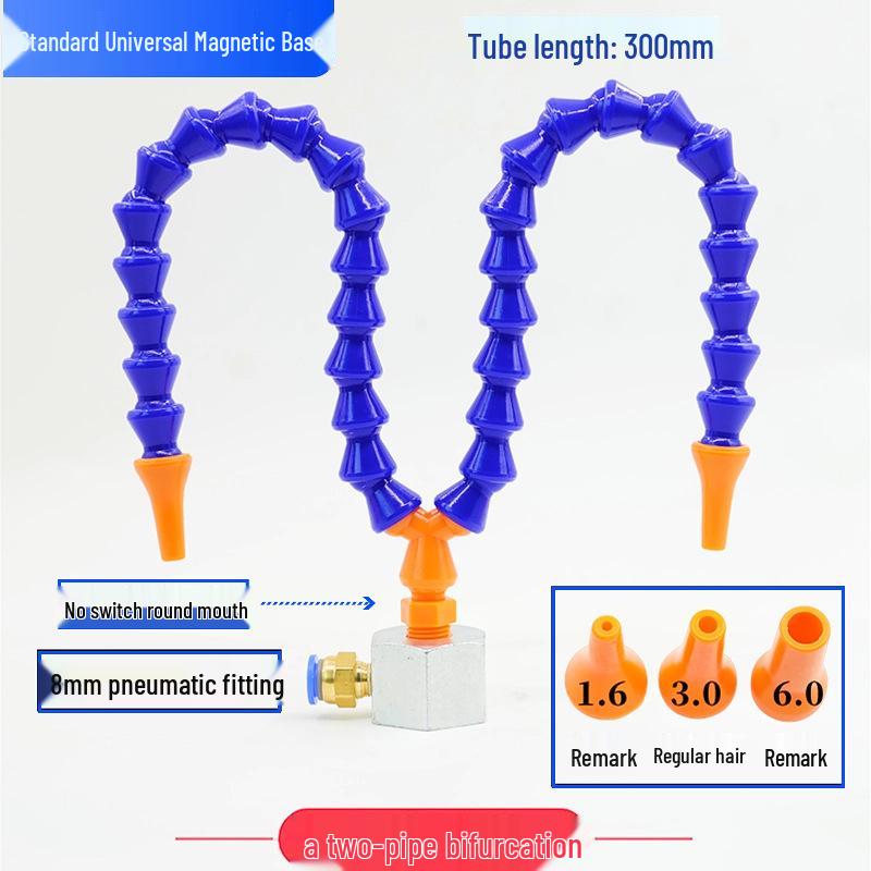 Adjustable Magnetic Base Air Nozzle with Universal Gooseneck Tube