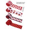 4 Rolls Wired Ribbons 5Yards/Roll Ladybird Ribbon Decorative Ribbon for Gift Wrapping Party Decorations Hair Bows