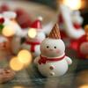 Mini Świąteczna Ozdoba Biurkowa Bałwan Renifer Bałwan Figurki Żywiczne Mikro Krajobraz Navidad Xmas Wystrój Noworoczny
