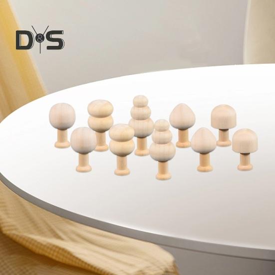 10 sztuk/zestaw dobra jakość wykonania malowane zabawki dla dzieci kreatywne nowoczesne rzemiosło malowanie miniatur grzybów