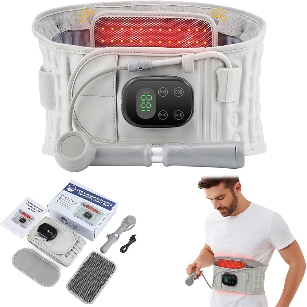 Ergonomic 360° Adaptive Design 3 in 1 Back Therapy Belt Adjustable Heating Waist Massager Belt