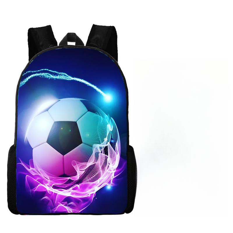 İlk ve Ortaokul Çocukları Erkek ve Kız Çocuklar için Futbol Okul Çantası Çift Omuz ve Sırt