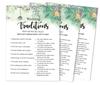 Inkdotpot Bridal Wedding Shower Bachelorette Party Bulk Blank Square Fill In Gift Ideas 50A  Greenery