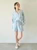Preppy flannel check shorts PWFP255282BLUF