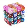 12mm D6 Acrylic Dices Mini 6-sided Two Color Cube Round Corner Game Dice for Club Party DND RPG Board Game Bar Table Accessories