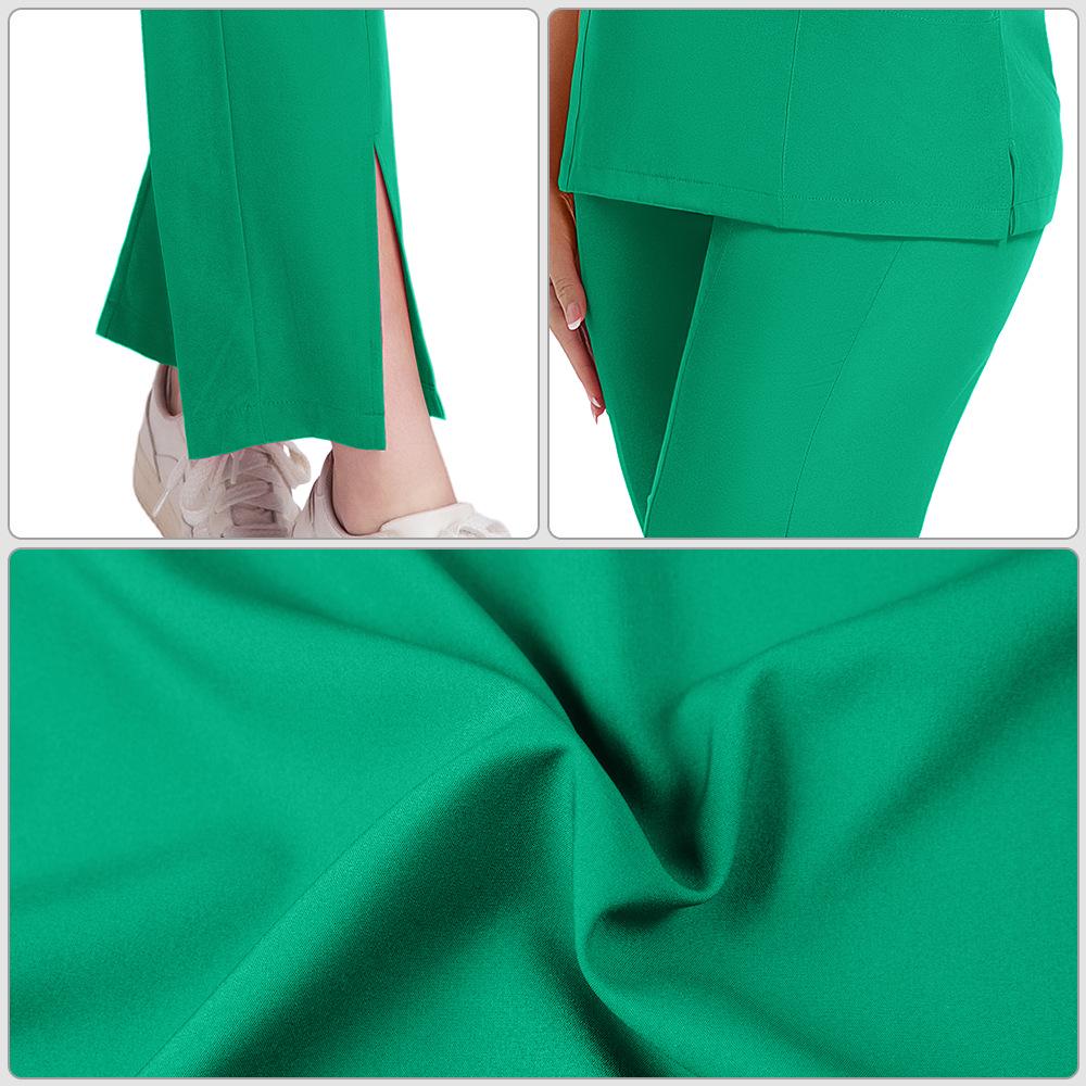 2025 Quick-Drying Elastic Washable Two-Piece Unisex Plus Size Doctor Nurse Uniform