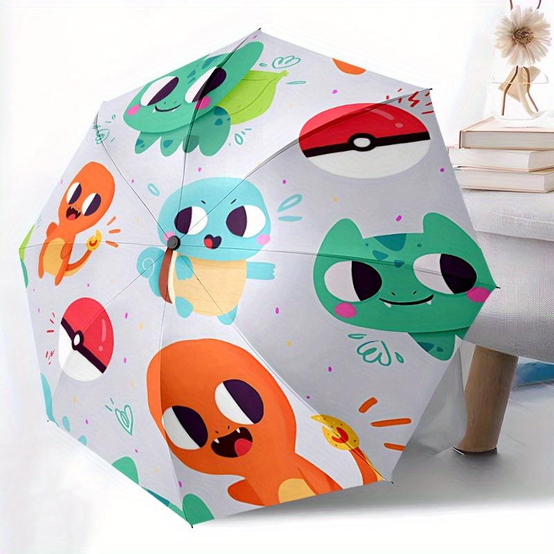 Automatic Windproof Folding Umbrella, Travel Umbrella for All Occasions, Cartoon Portable Umbrella a0823029