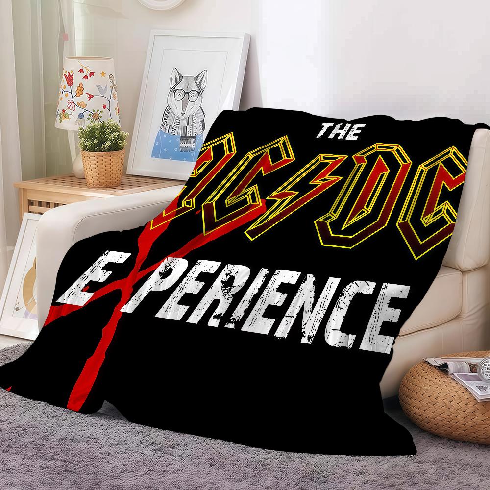 Rock Band A-ACDC Blanket Warm And Soft Suitable For Bedroom Living Room Sofa Bed Office Travel Camping