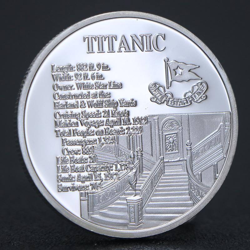 Titanic Commemorative Coin Metal Electroplating Commemorative Medal