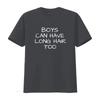 Boys Can Have Long Hair Too Kids Mens T Shirt vintage Washed homme fashion Comfortable graphic Versatile Breathable Stylish
